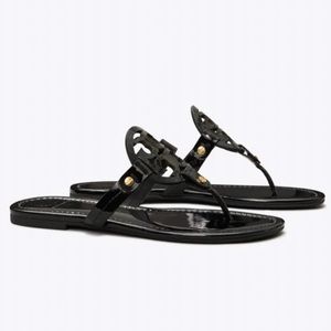 NEW Tory Burch Miller Sandals Patent Leather